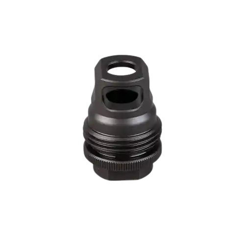 ASR Muzzle Brake Single Port 9mm Bore, Alpha Suppressor Mount Compatible for 1/2x28 Threaded Barrel by SilencerCo