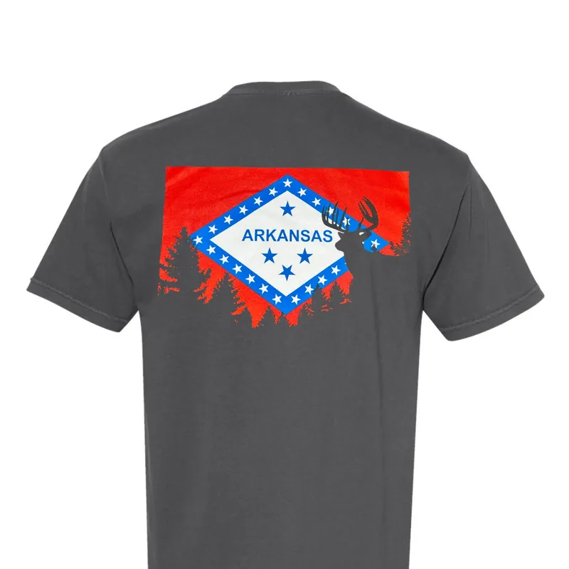 Whitetail Flag Short Sleeve Tee by DNW