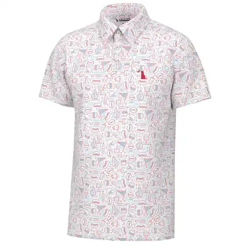 Men‘s Dirty Myrtle Polo Short Sleeve Tee Shirt in Tailgate by Local Boy Outfitters
