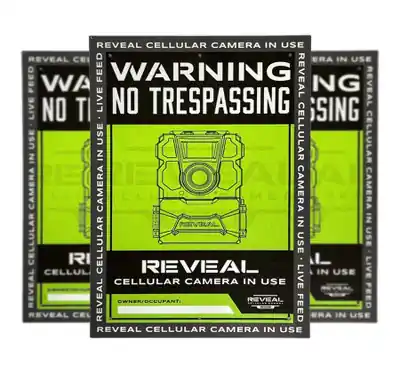 3 pack of No Trespassing Sign by Tactacam