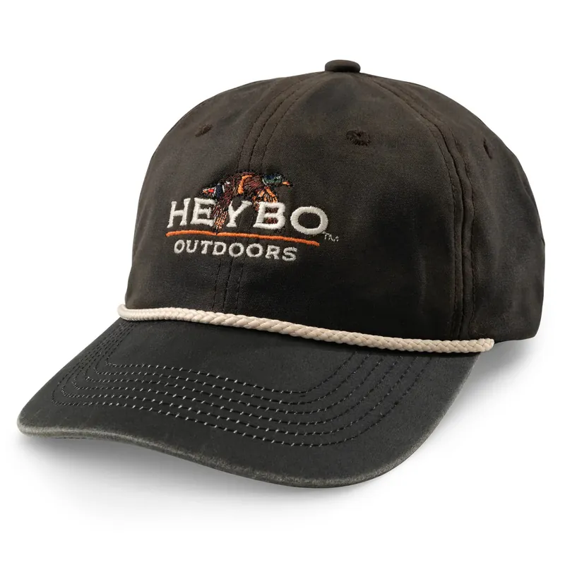 Flying Mallard Wax Hat in Brown by Heybo