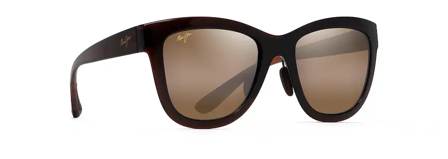 Anuenue Sunglasses with Translucent Rootbeer frame and HCL® Bronze Lens by Maui Jim