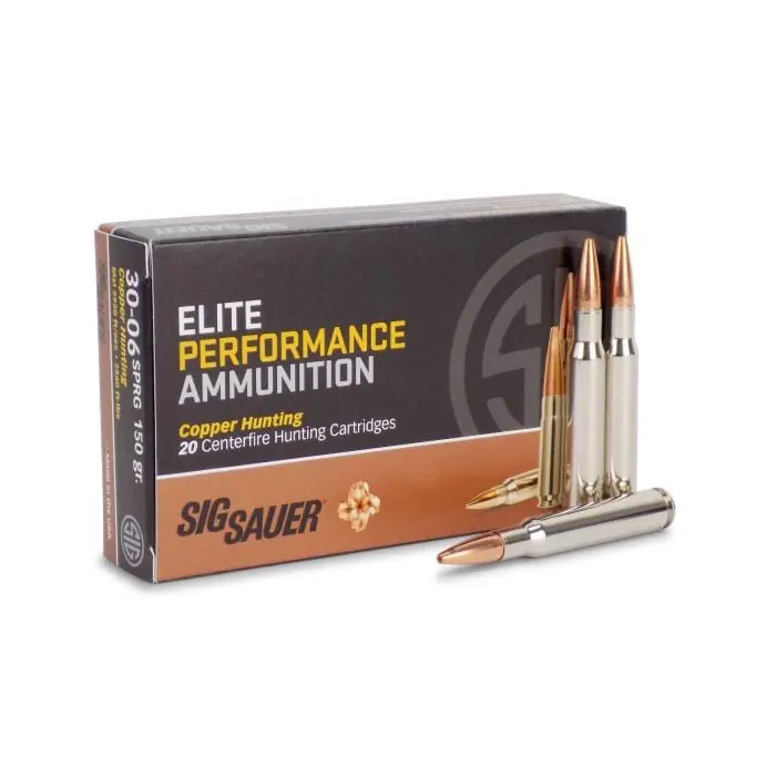Sig Sauer Elite Performance 2,920 fps 30-06 150 Grain Copper Hollow Point Rifle Ammunition