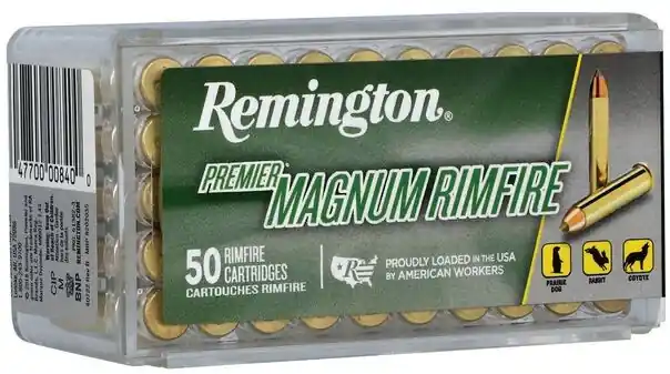 Remington Magnum Rimfire 2,000 fps 22 WMR 33 Grain AccuTip-V Rimfire Ammunition