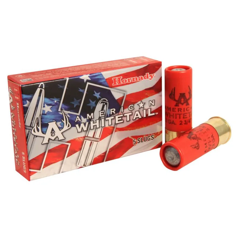 Hornady American Whitetail 1600fps 12 Gauge 2-3/4" 1oz Rifled Slug Shotgun Ammunition