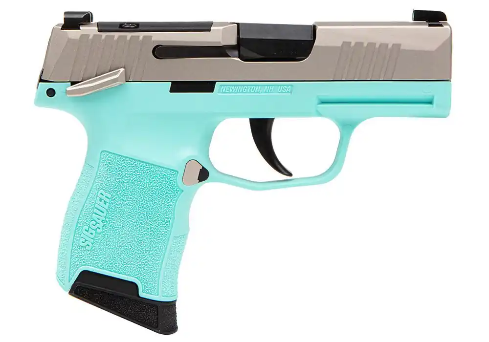 Sig Sauer P365 380 Auto Caliber 3.1" Barrel Semi Auto Robins Egg Blue Finish Handgun