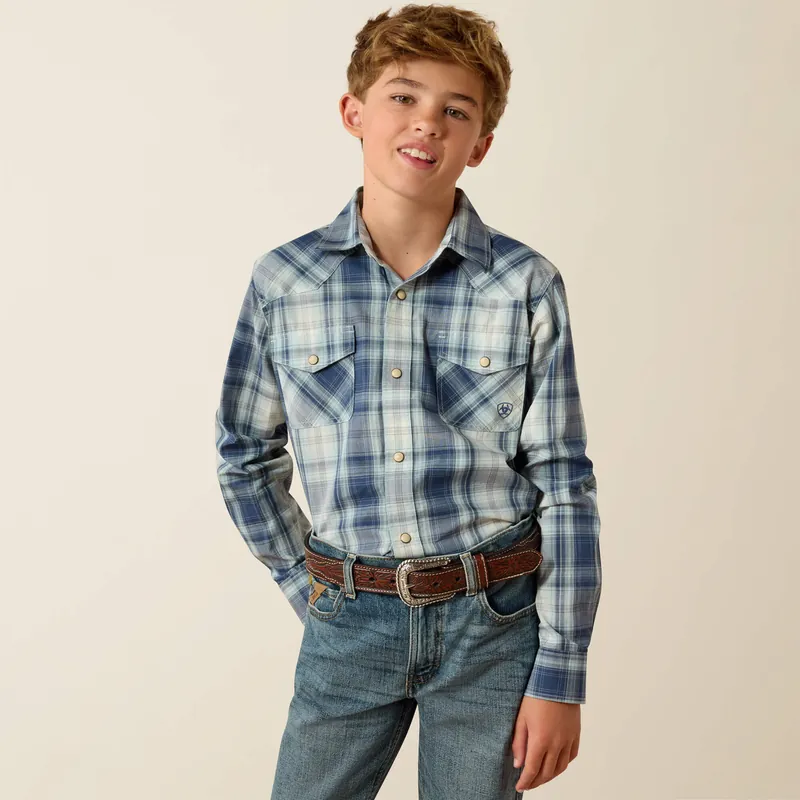 Youth Retro HUX Long Sleeve Snap Shirt by Ariat