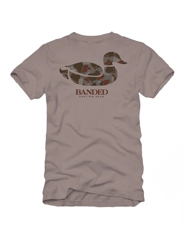 Men‘s Pebble Decoy Graphic Short Sleeve Tee Shirt by Banded