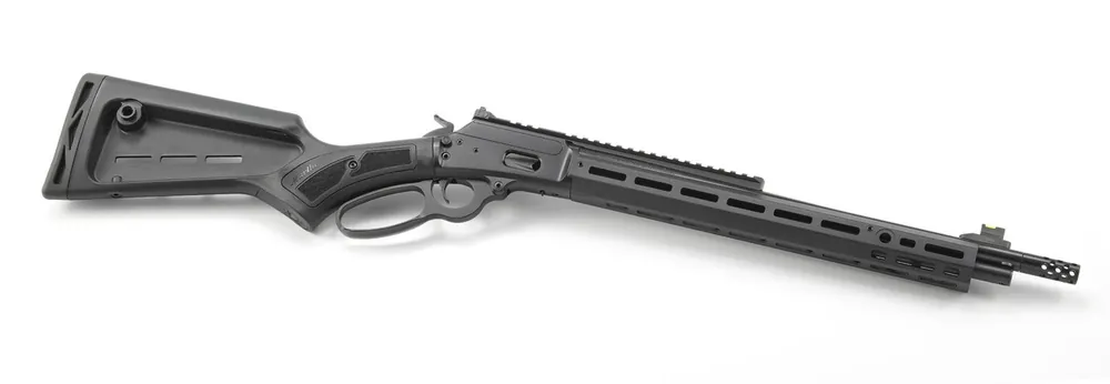 Dark Series Model 1894 44 Rem Mag Lever Action Rifle with 16 Inch Threaded Barrel in Black Synthetic Stock by Marlin