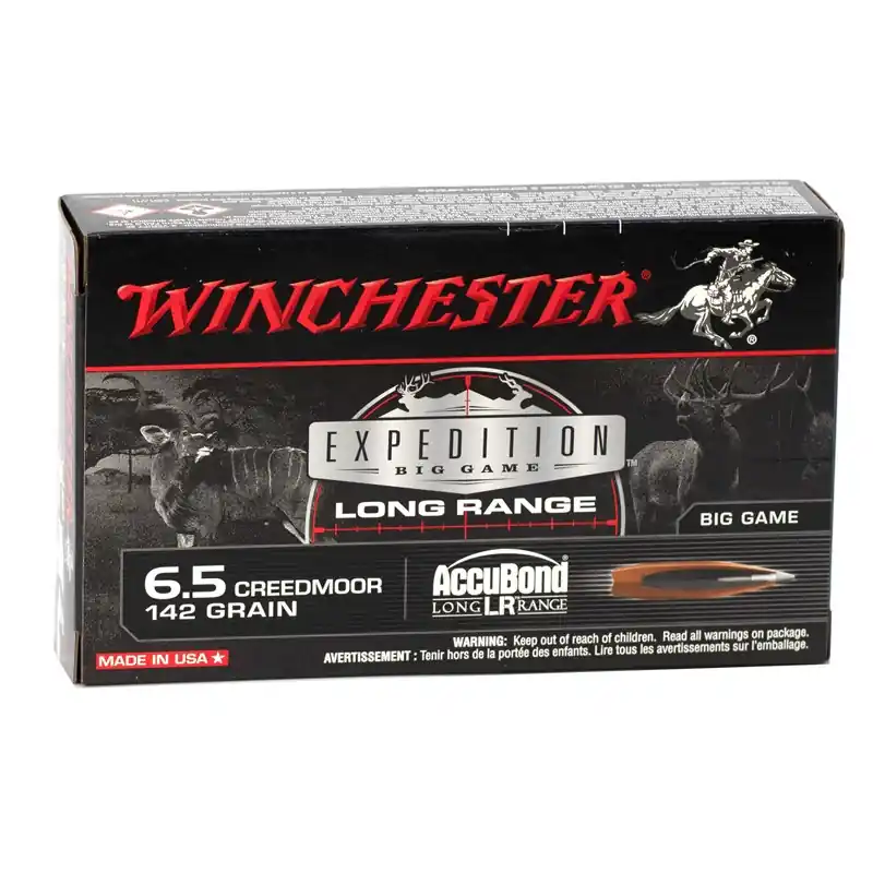 Winchester Expedition 2,700 fps 6.5 Creedmoor 142 Grain Nosler AccuBond Long Range Rifle Ammunition