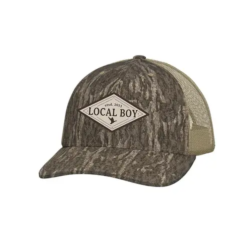 Diamond Emblem Trucker Hat in Bottomland by Local Boy Outfitter
