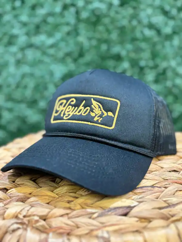 Landing Meshback Trucker Hat in Blue by Heybo