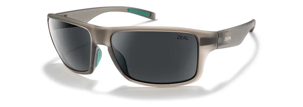 Incline Sunglasses with Matte Fatigue Frames and Dark Grey Lenses by Zeal