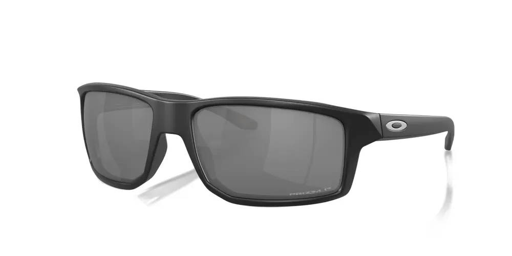 Gibston Sunglasses with Grey Smoke Frames and Prizm Black Polarized Lenses by Oakley