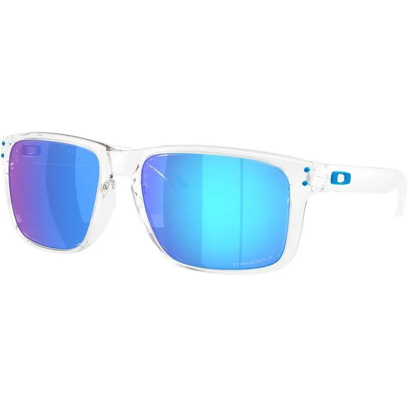 Holbrook XXL Polished Clear Frames with Sapphire Polarized Lenses by Oakley