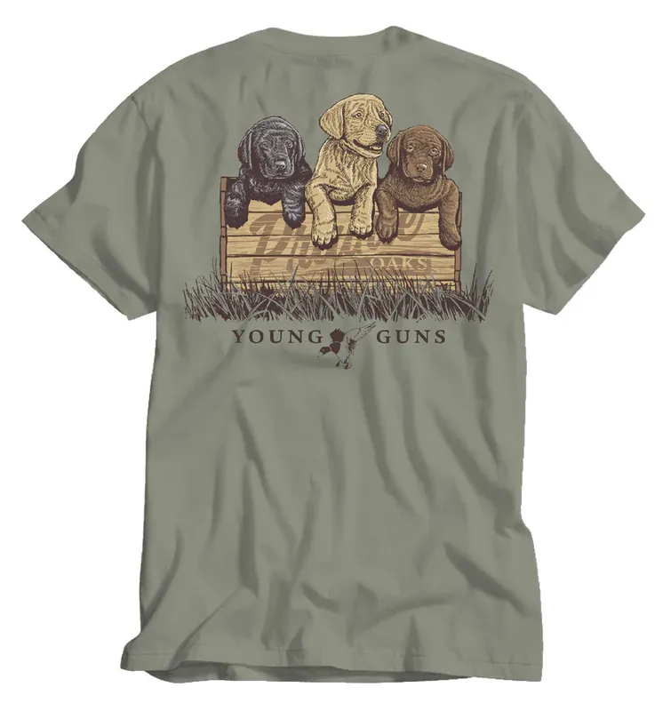 Men‘s Young Guns Short Sleeve Pocket Tee Shirt by Prairie Oaks