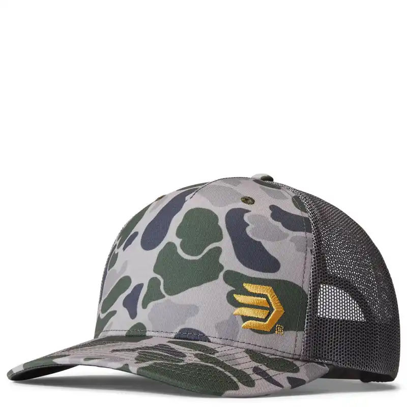 Duck Camo Trucker Hat Green by Lacrosse