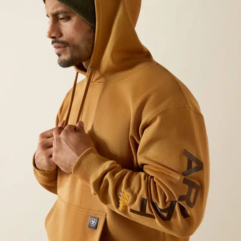 Rebar Graphic Hoodie in Dijon by Ariat