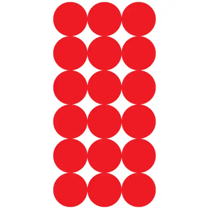 Splatter Shot 432 Count 1" Repair Patches in Red by Pro-Shot