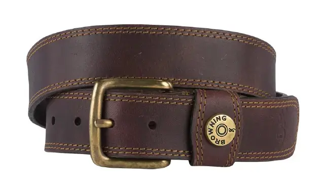 Adult Brown Leather Slug Belt by Browning