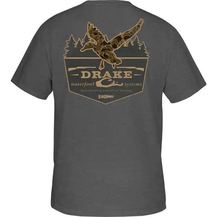 Old School In-Flight Short Sleeve Tee by Drake Waterfowl
