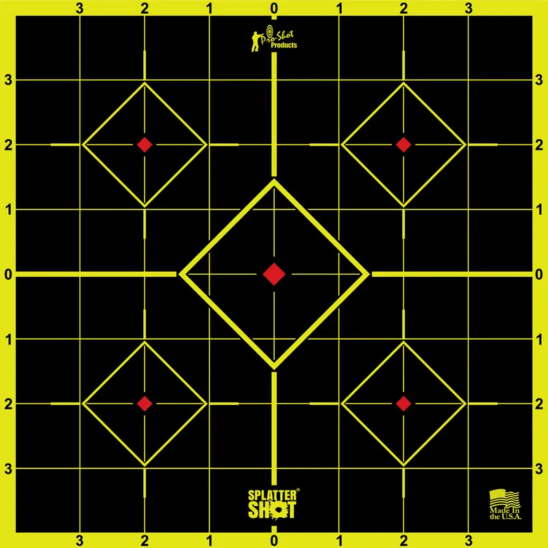 Sight In Splatter Shot 8" Target in Green by Pro-Shot