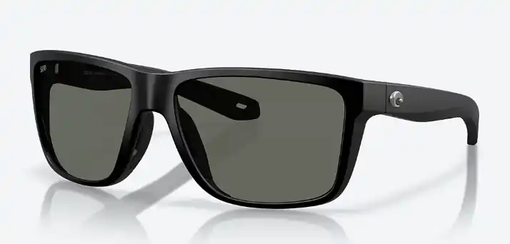 Broadbill II Sunglasses with Matte Black Frames and 580G Gray Lenses by Costa Del Mar