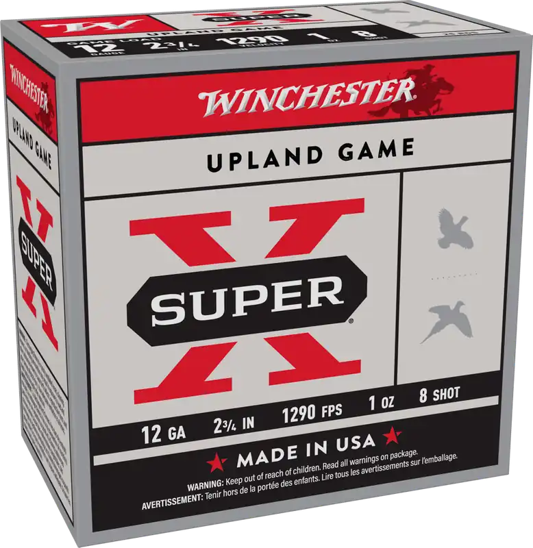 Winchester Super-X 1290fps 12 Gauge 2-3/4" 1oz 8 Shot Shotgun Ammunition