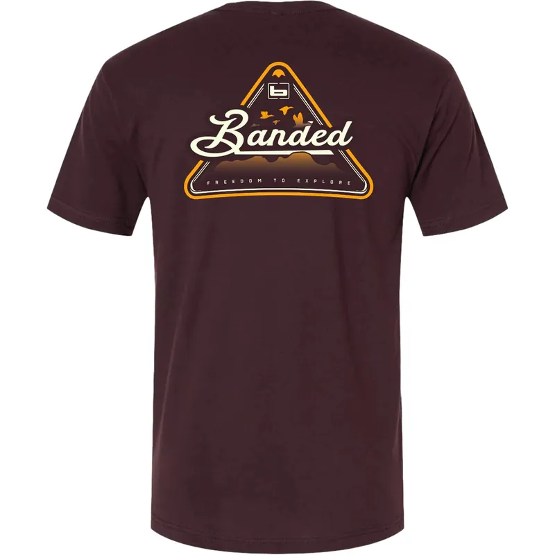 Banded Triangle Short Sleeve Tee Shirt by Banded