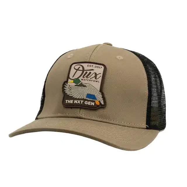 Men‘s DUX Tan Greenhead Patch Low Pro Snapback Mesh Cap by Dux
