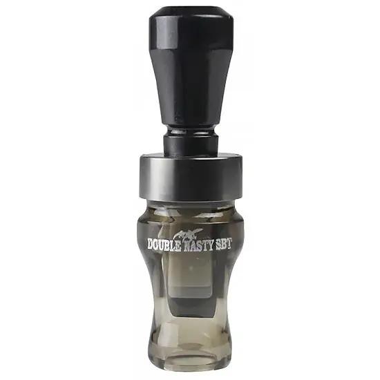 Black/Smoke Double Cross Acrylic/Poly Duck Call by Buck Gardner
