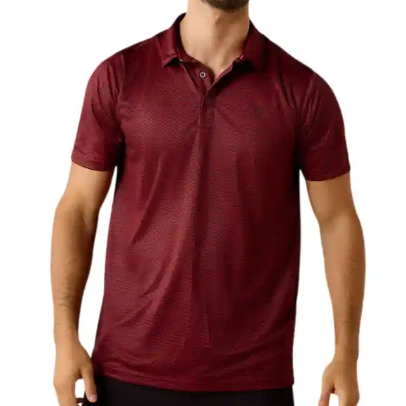 Men‘s All Over Print Fitted Short Sleeve Polo Tee Shirt by Ariat