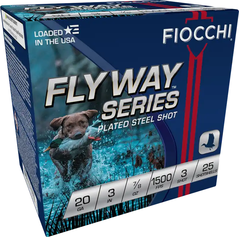 Fiocchi Fly Away 1500fps 20 Gauge 3" 7/8oz 3 Steel Shotgun Ammunition