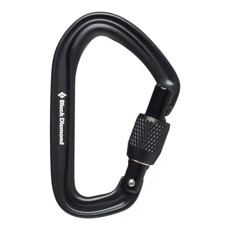 Black Diamond Hotforge Screwgate Carabiner by Trophyline
