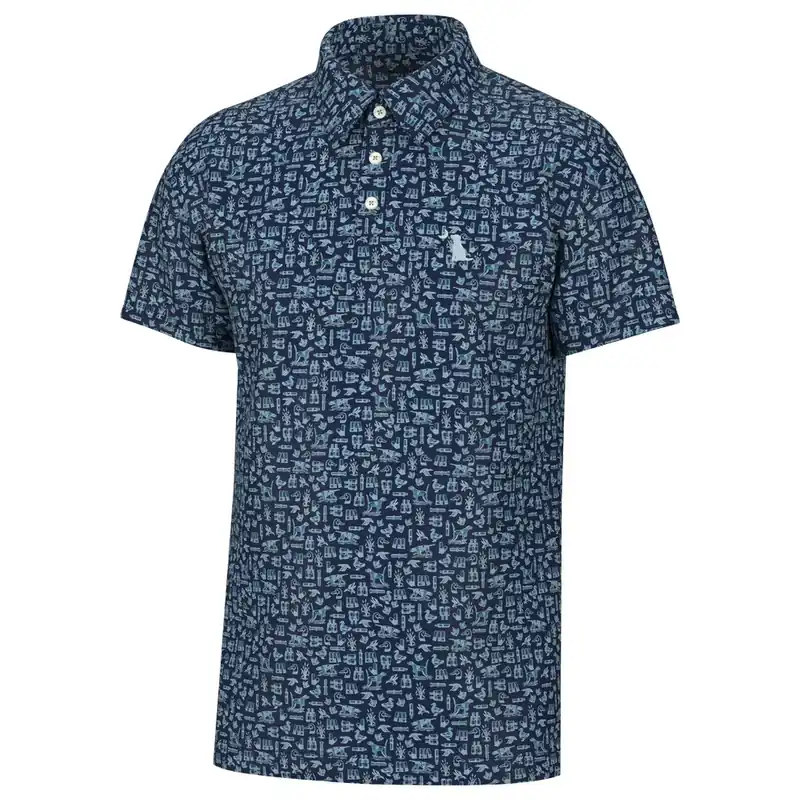 Dirty Myrtle The Hunt Polo Short Sleeve Tee Shirt by Local Boy Outfitters