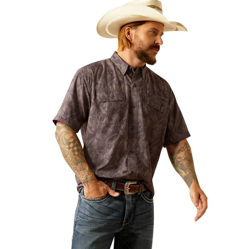VentTEK Outbound Short Sleeve Shirt Nine Iron by Ariat