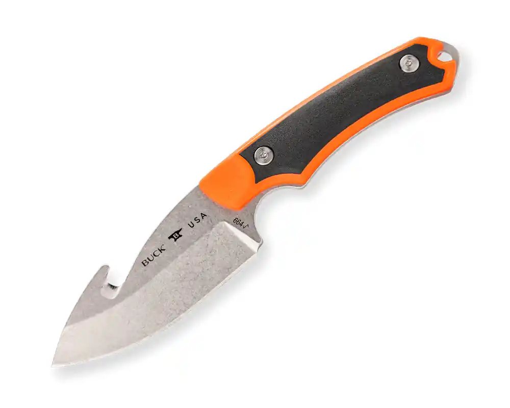 664 Alpha Hunter Select Guthook Knife in Orange by Buck Knives
