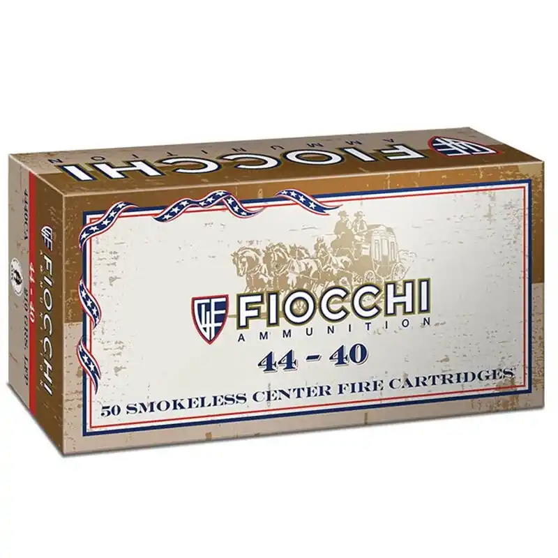 Fiocchi Cowboy Action 725 fps 44-40 Winchester 210 Grain Lead Round Nose Flat Point Rifle Ammunition