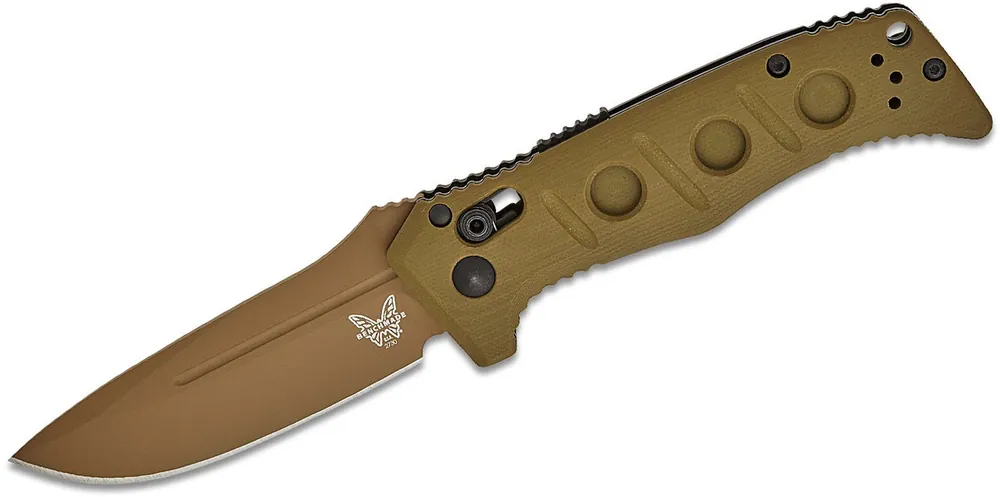 Sibert Mini Auto Adams Folding Knife in Flat Dark Earth by Benchmade