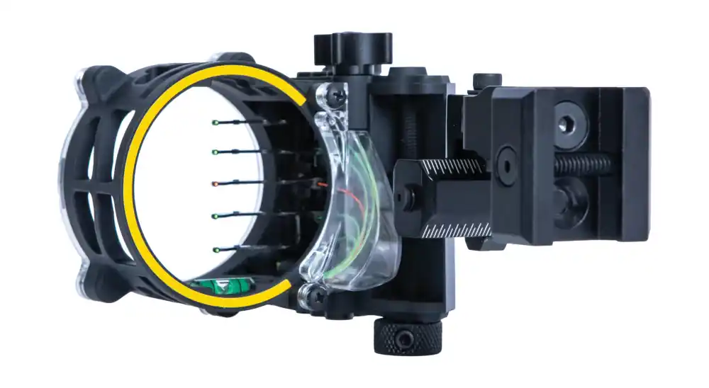 5 Pin Picatinny Sight Right Hand .019 with Sight Light by Trophy Ridge