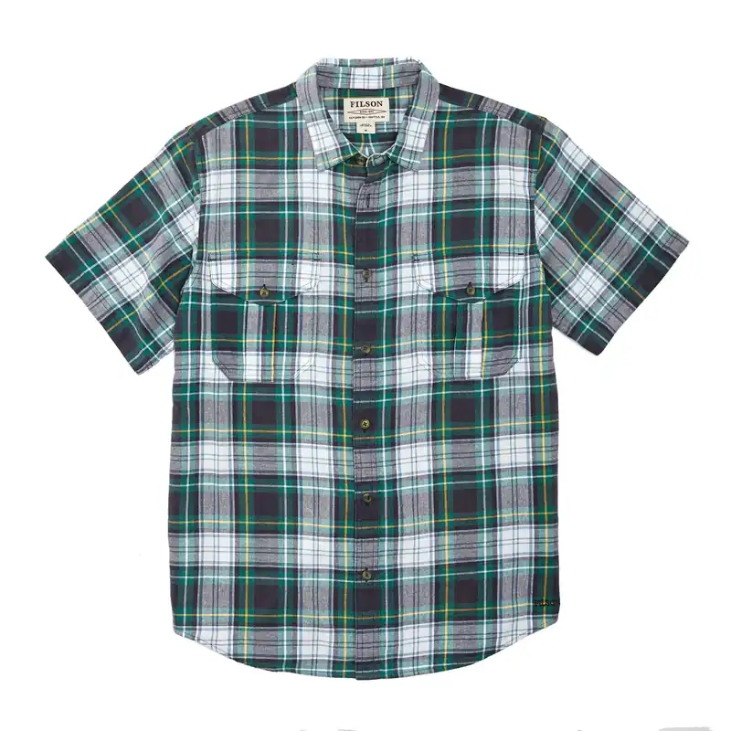 Men‘s Short Sleeve Lightweight Alaskan Guide Shirt - Ink Blue North Sea - Small
