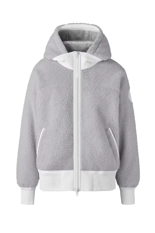 Women‘s Simecoe Fleece Hoody Humanature - Silverbirch Heather - XS