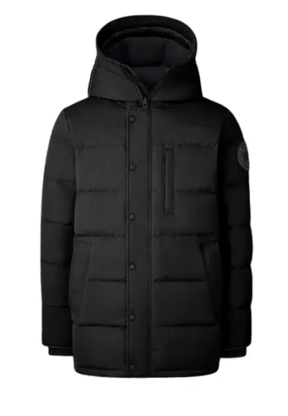 Men‘s Carson Parka Crinkle Cotton - Black - Medium