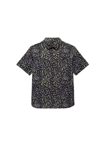 Men‘s Hybridizer Short Sleeve Shirt - Black Grounded - Small