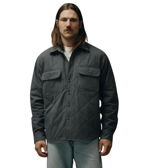 Men‘s Insulated Flannel Shirt - Charcoal - Small