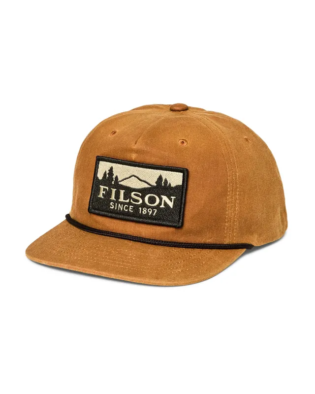 Waxed Trucker Cap W/ Scenic Patch - Gold Brown/Scenic - One Size