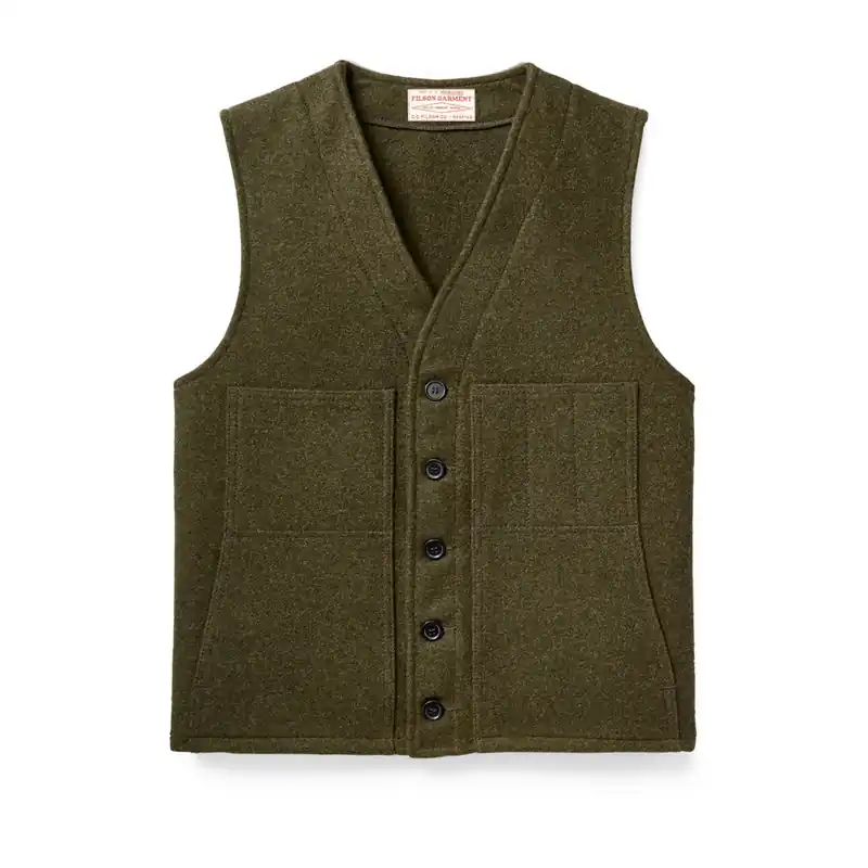 Men‘s Mackinaw Wool Vest - Forest Green - Small