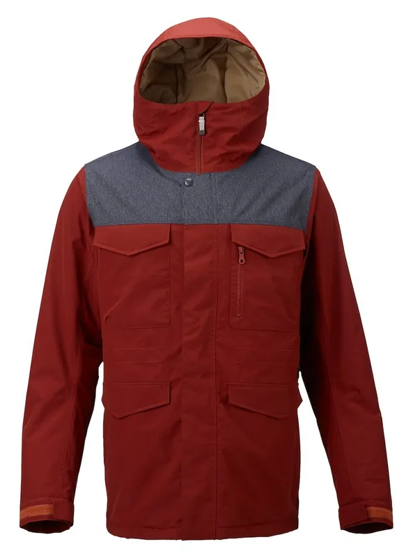 Men‘s Covert Jacket - Fire Brick/Denim - Small