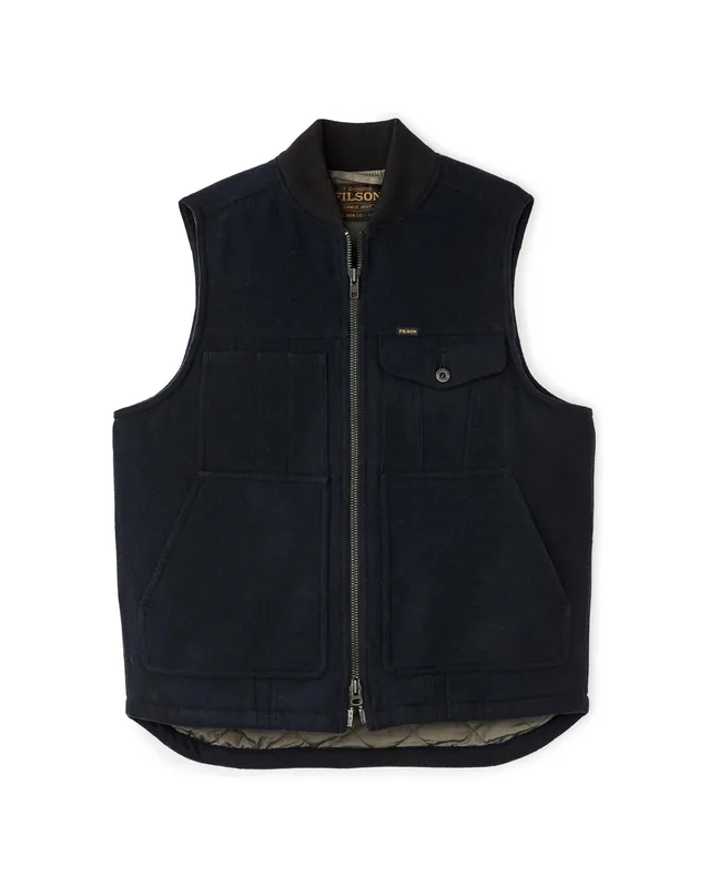 Men‘s Insulated Wool Work Vest - Navy - XL