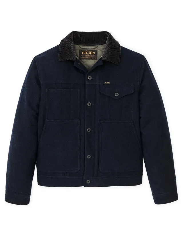 Men‘s Insulated Wool Short Cruiser - Navy - Small